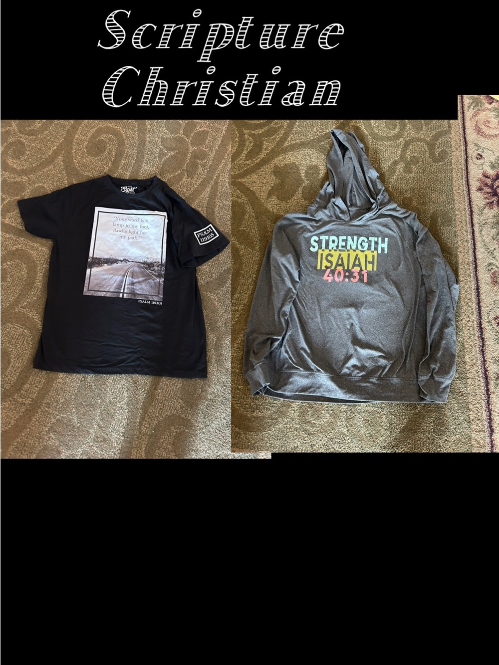 Christian lot hoodie and t-shirt